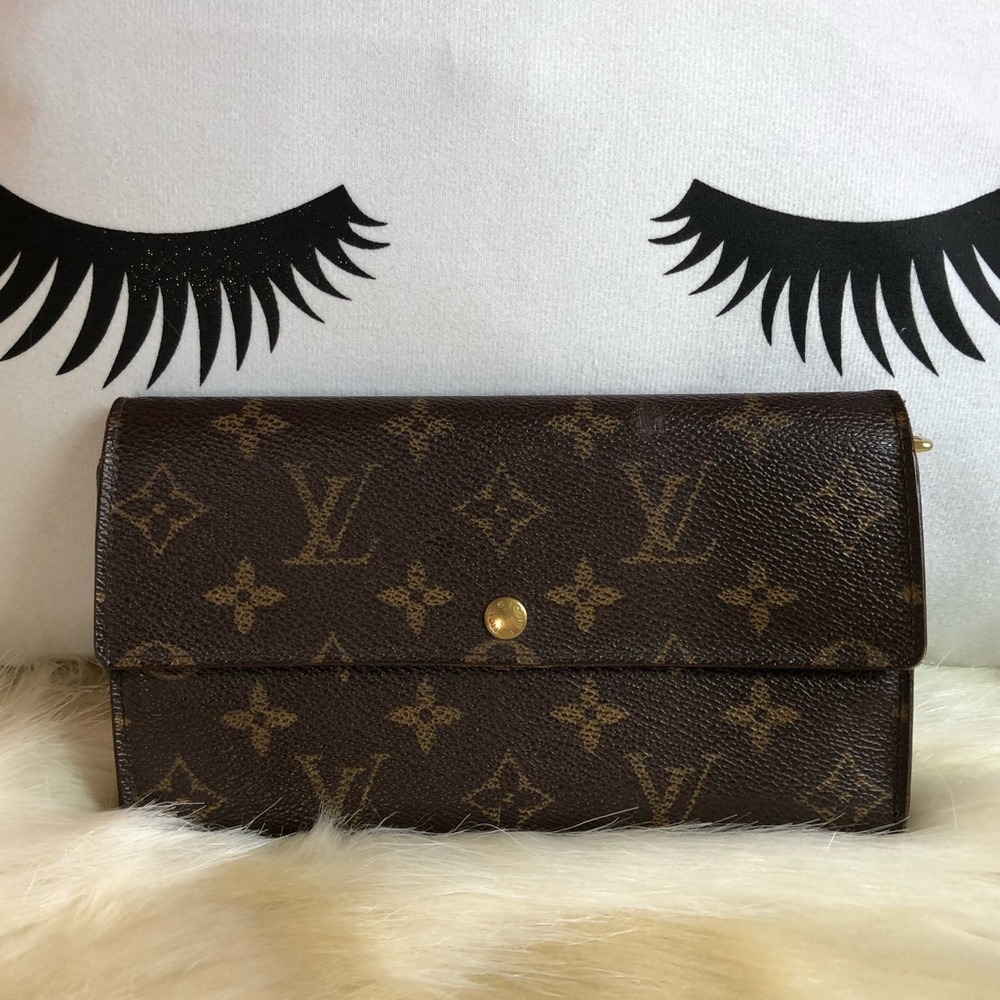 Authentic LV Portefeuille Sarah Long Wallet
